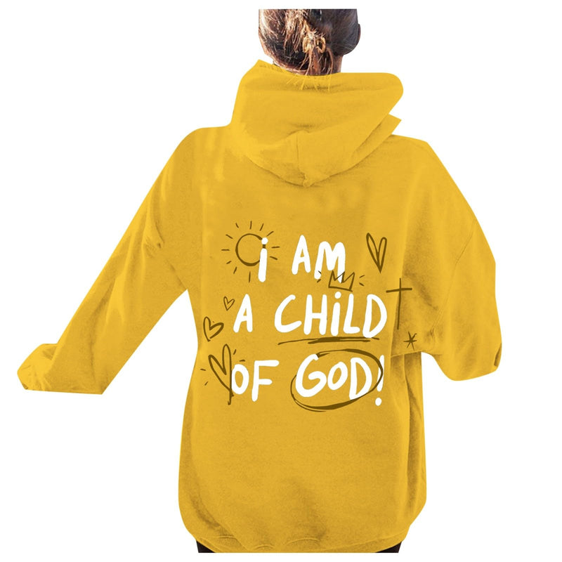 I Am a Child Of God Hoodie Christian Faith Religious God Tops Men Women Long Sleeve Pullover Sweatshirt Womens Fashion Hoodies & Sweatshirts Zip