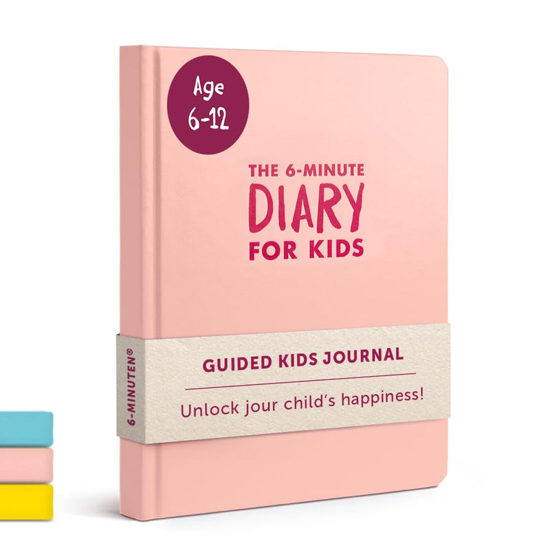 6-Minute Kids Diary – Journal for Kids 6-12 to Develop a Happy Self Mindfulness and Positive Habits – Kids Gratitude Journal for Girls & Boys