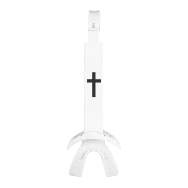 Faith Cross White X Football Mouthguard